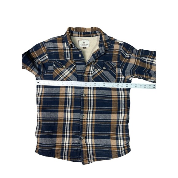 Legendary White Tails Fleece Lined Flannel Shacket Soft Warm Shirt Men M Pockets - Picture 8 of 14